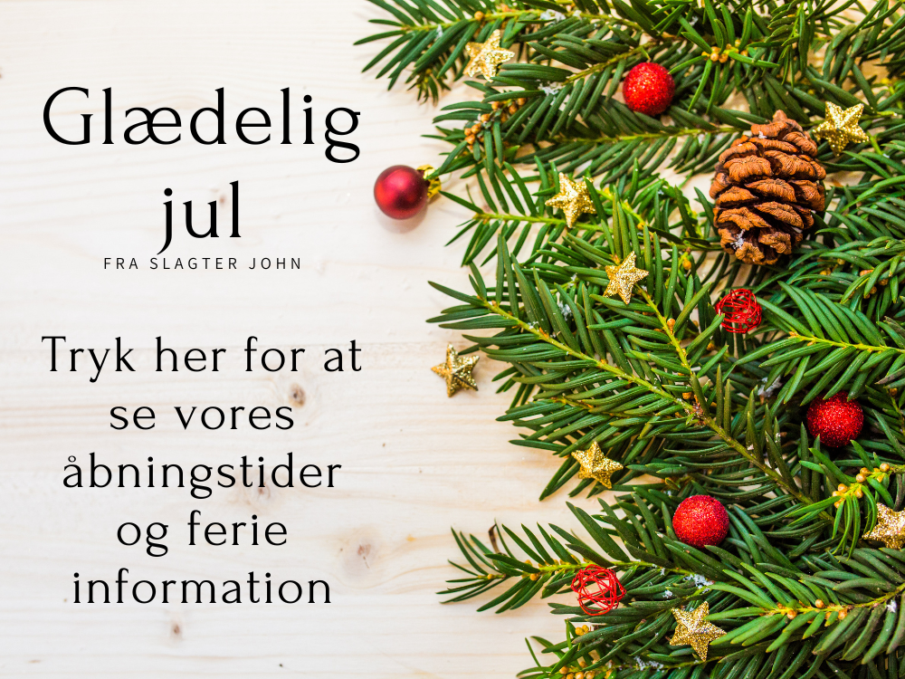 Glædelig jul ferie information